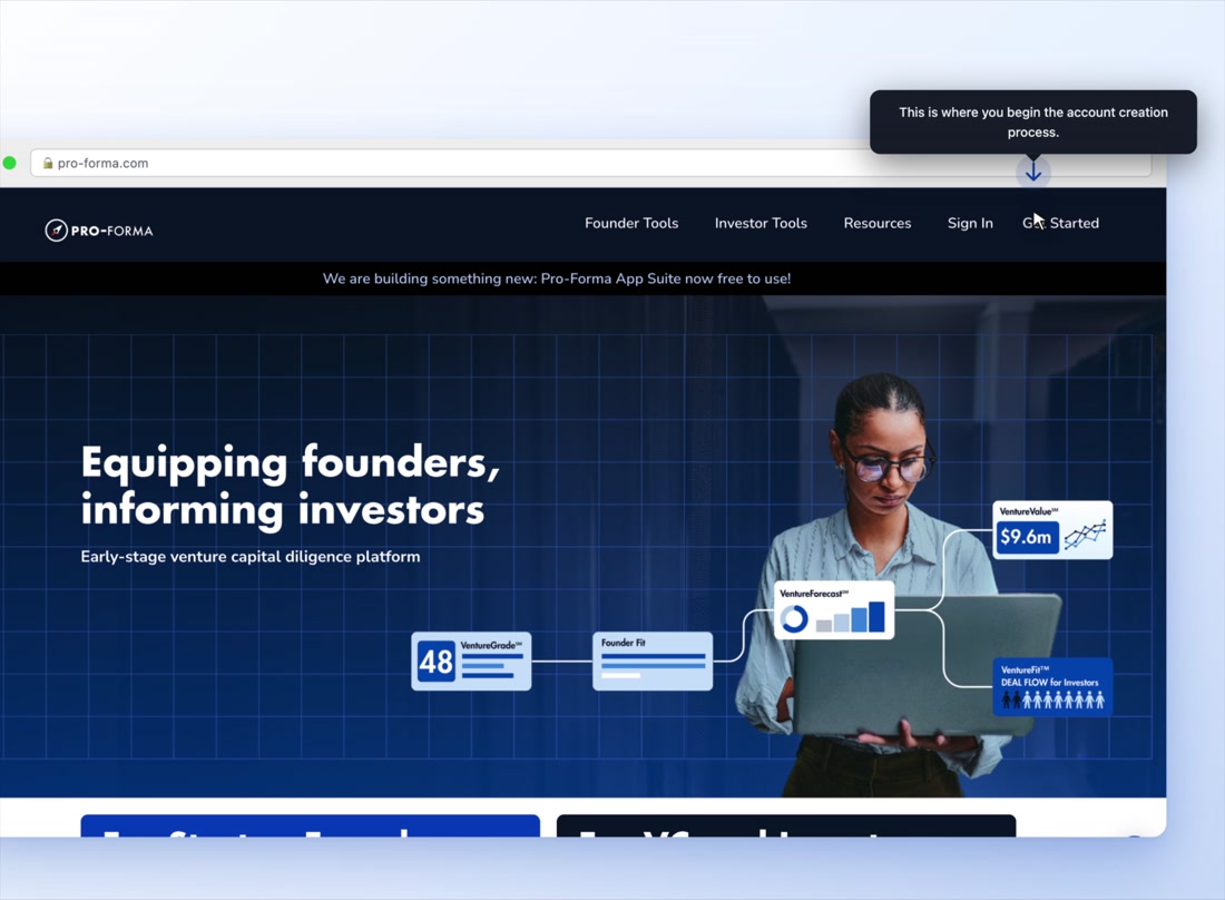 Pro Forma project preview
